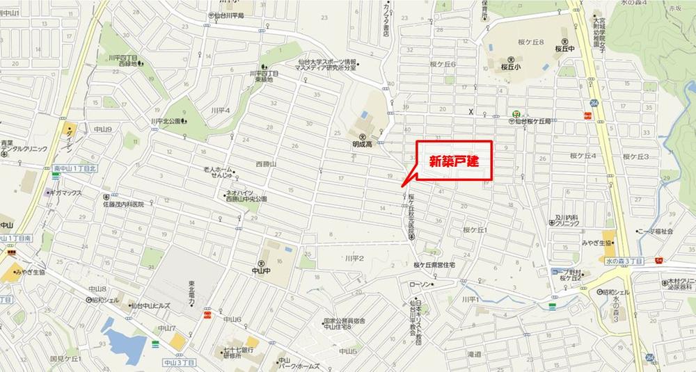 Local guide map. Car navigation system setting Address