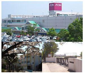 Local guide map. Ion Zhongshan Sendai, Sakuragaoka Elementary School ・ Junior high school is just around the corner!