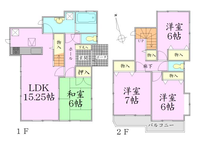Floor plan. 18 million yen, 4LDK, Land area 185.59 sq m , Building area 98.12 sq m