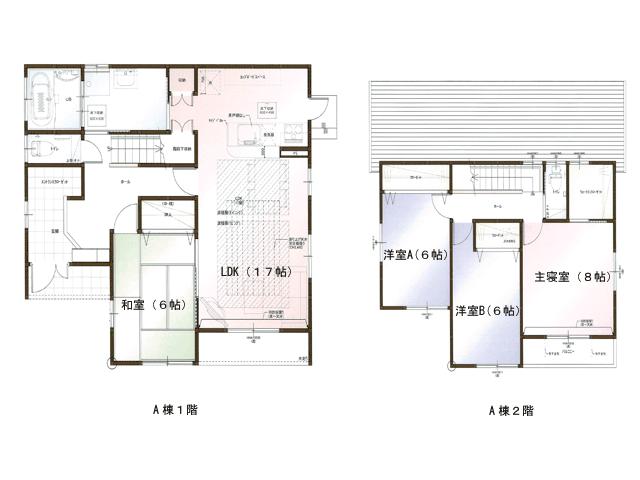 Floor plan. (A Building), Price 39 million yen, 4LDK, Land area 234.2 sq m , Building area 116.75 sq m