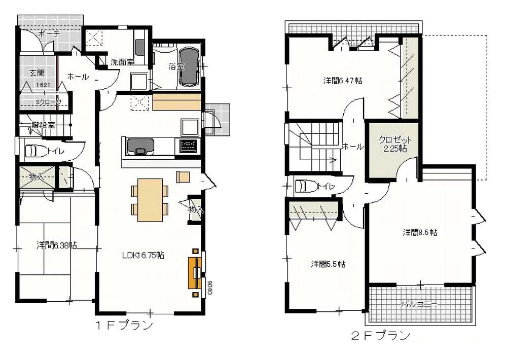 Floor plan. 32,780,000 yen, 4LDK, Land area 161.37 sq m , Face-to-face kitchen building area 108.16 sq m conversation deepens! Glad plan to wife that enables smooth housework flow line!