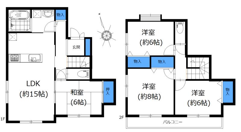 Floor plan. 19.6 million yen, 4LDK, Land area 129.64 sq m , Building area 99.36 sq m