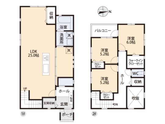 Floor plan. 33,500,000 yen, 3LDK, Land area 179.96 sq m , Building area 114.5 sq m floor plan