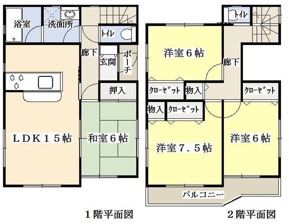 Floor plan. 27,900,000 yen, 4LDK, Land area 198.23 sq m , Building area 96.79 sq m