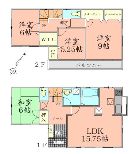 Floor plan. 34,300,000 yen, 4LDK + S (storeroom), Land area 181.54 sq m , Building area 104.33 sq m