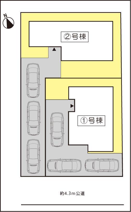 The entire compartment Figure. ● all two buildings served basis ● With ground guarantee