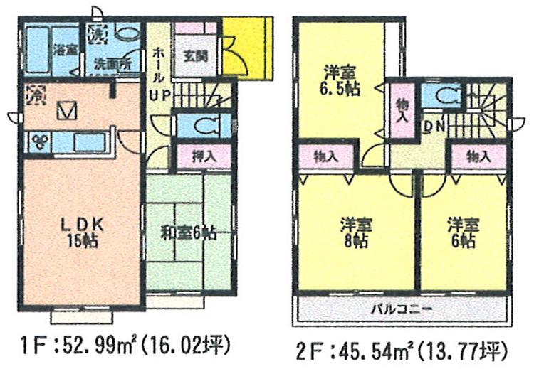 Floor plan. (D Building), Price 17.8 million yen, 4LDK, Land area 131.17 sq m , Building area 98.53 sq m