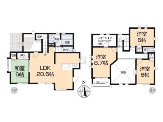 Floor plan. 29,900,000 yen, 4LDK, Land area 229 sq m , Building area 123.79 sq m floor plan