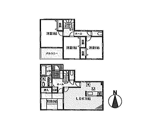 Floor plan. (1 Building), Price 28.8 million yen, 4LDK, Land area 292.59 sq m , Building area 105.98 sq m