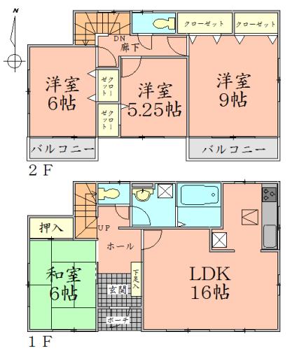 Floor plan. 26.2 million yen, 4LDK, Land area 193.07 sq m , Building area 102.67 sq m