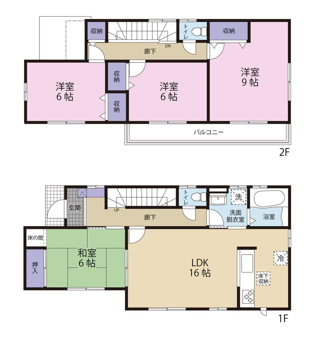 Floor plan. 28.8 million yen, 4LDK, Land area 292.1 sq m , Building area 105.98 sq m