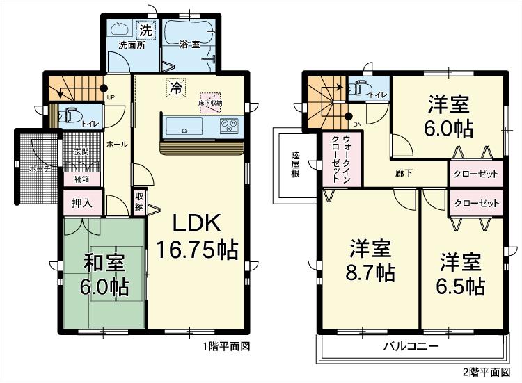 Floor plan. 25,800,000 yen, 4LDK + S (storeroom), Land area 169.56 sq m , Building area 105.16 sq m floor plan