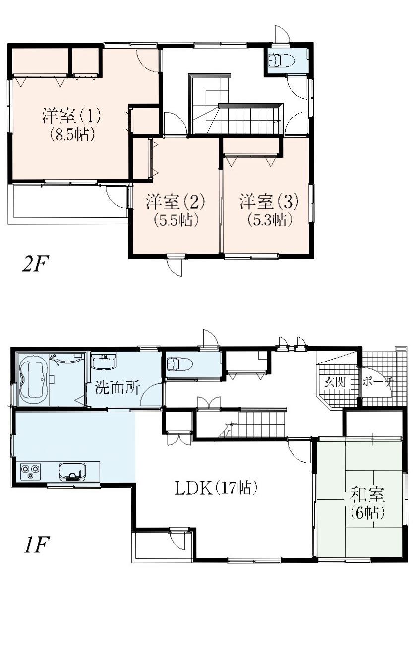 Floor plan. 38,100,000 yen, 4LDK, Land area 677.12 sq m , Building area 112.61 sq m