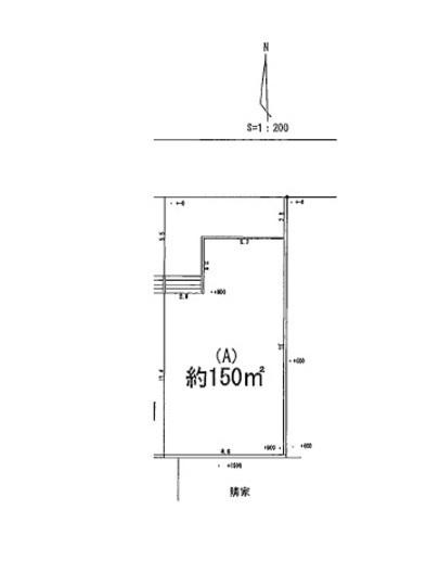 Compartment figure. Land price 17.3 million yen, Land area 150 sq m compartment view