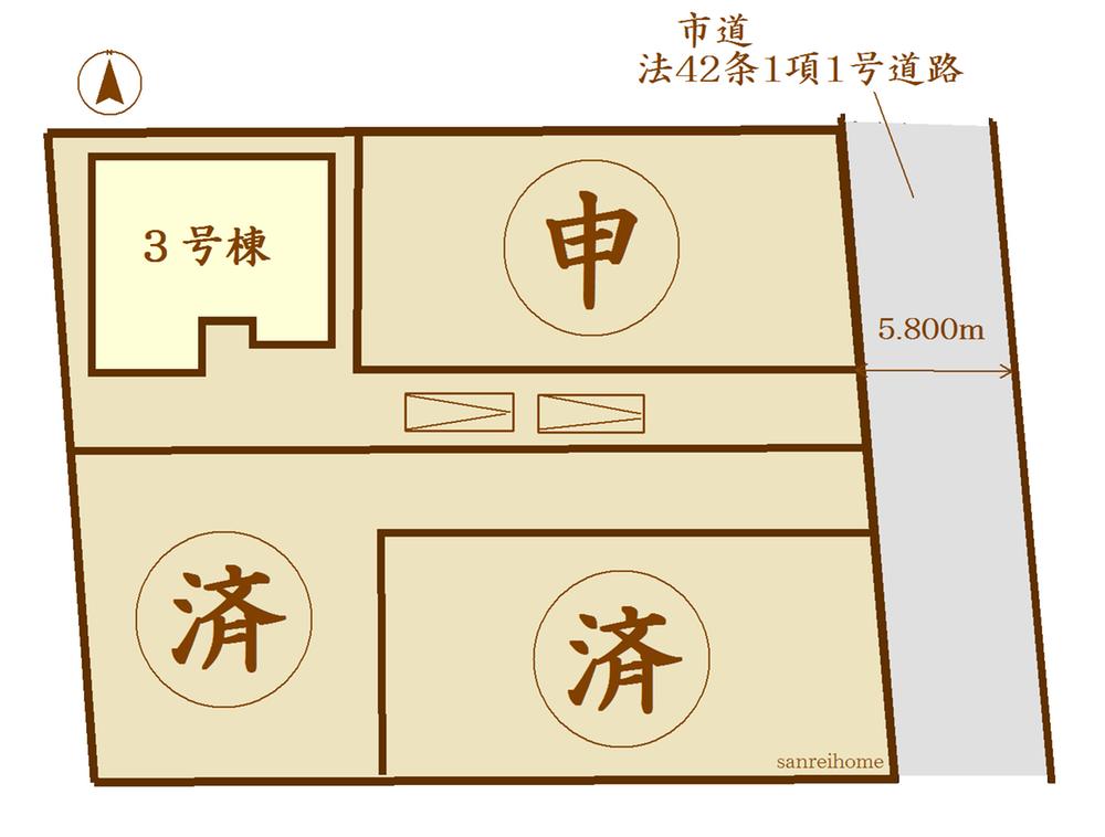 Compartment figure. 26,800,000 yen, 4LDK, Land area 163.99 sq m , Building area 105.99 sq m