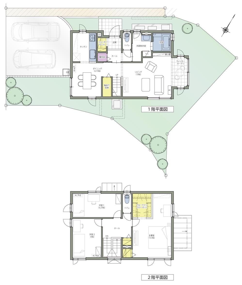 Floor plan. (No.14), Price 42,200,000 yen, 3LDK, Land area 185.66 sq m , Building area 110.54 sq m