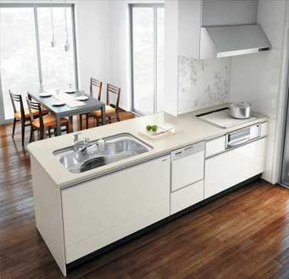 Same specifications photo (kitchen). Round face-to-face type Takara Standard steel kitchen considering the 1 Building housework flow line ※ This photograph is an image.