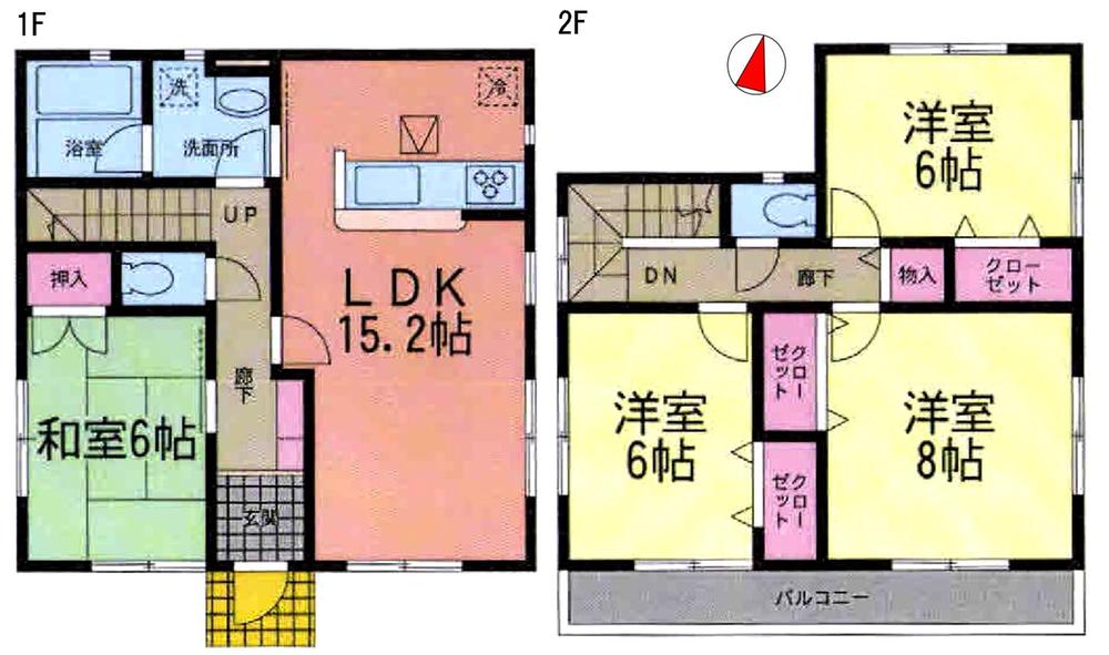 Floor plan. 27,900,000 yen, 4LDK, Land area 169.23 sq m , Building area 96.39 sq m