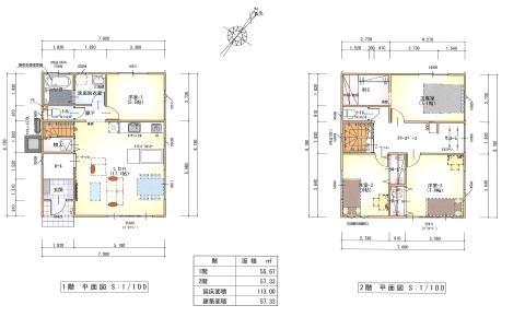 Floor plan. 33,800,000 yen, 4LDK, Land area 167.54 sq m , Building area 113 sq m