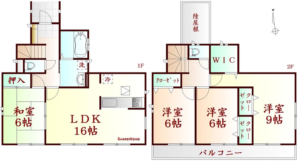 Floor plan. 22,800,000 yen, 4LDK, Land area 177.8 sq m , Building area 103.5 sq m