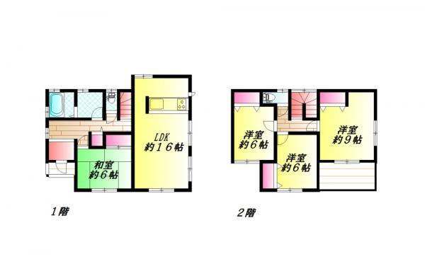 Floor plan. 30.5 million yen, 4LDK, Land area 169.38 sq m , Building area 105.98 sq m
