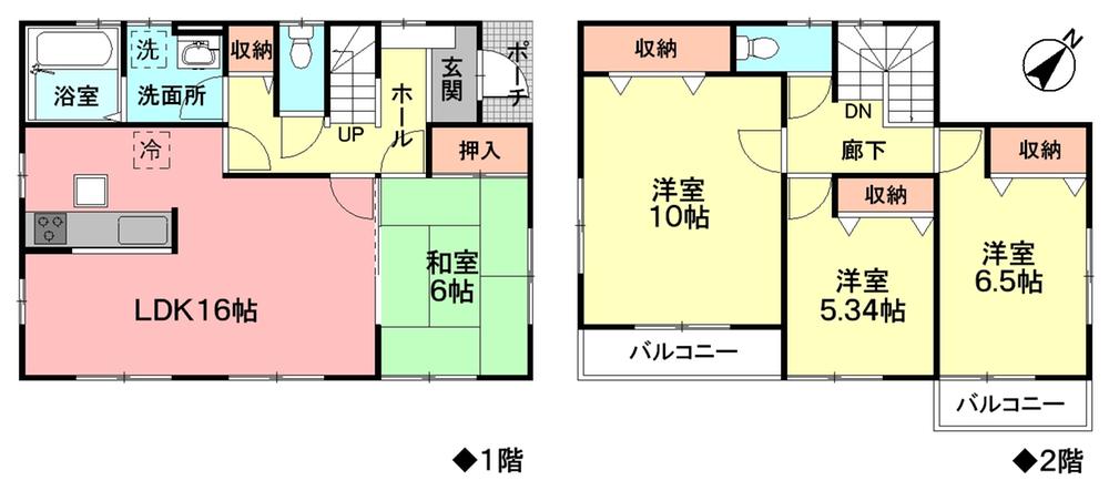Floor plan. (3 Building), Price 24.5 million yen, 4LDK, Land area 171.7 sq m , Building area 105.99 sq m