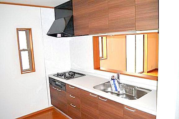 Same specifications photo (kitchen). Same specifications Door is a high-pressure melanin panel, Countertops artificial marble, Gas appliance cleaning a breeze in the enamel top finish (^ 0 ^) / Water purifier integrated hand shower faucet