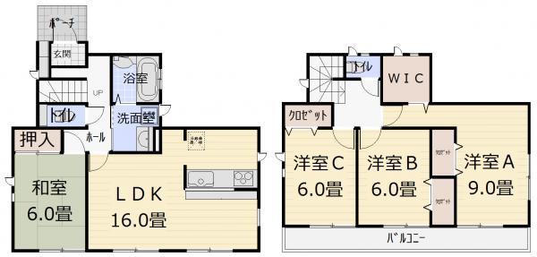 Floor plan. 22,800,000 yen, 4LDK, Land area 177.8 sq m , Building area 103.5 sq m