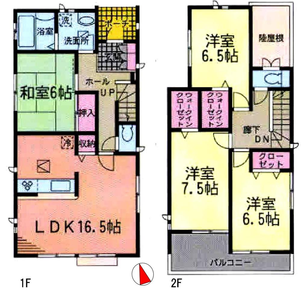 Floor plan. 23.8 million yen, 4LDK, Land area 178.65 sq m , Building area 105.98 sq m floor plan