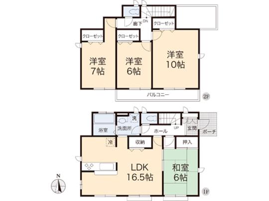 Floor plan. 38,800,000 yen, 4LDK, Land area 150.46 sq m , Building area 106.41 sq m floor plan