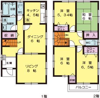 Floor plan. (3 Building), Price 31.5 million yen, 4LDK, Land area 169.69 sq m , Building area 104.33 sq m