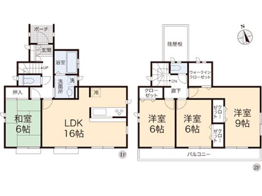 Floor plan. 24,800,000 yen, 4LDK, Land area 177.8 sq m , Building area 103.5 sq m floor plan