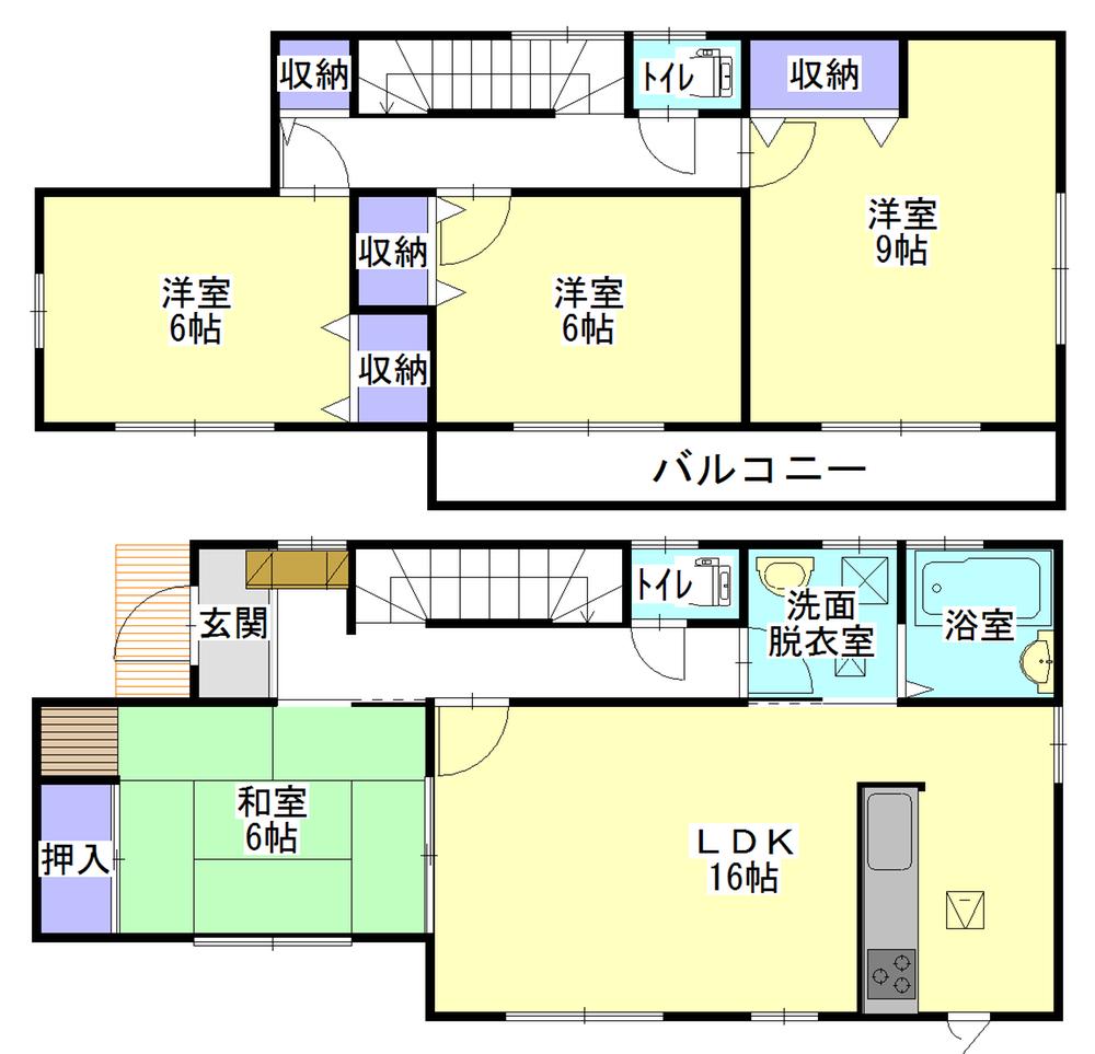 Floor plan. 31,800,000 yen, 4LDK, Land area 165.09 sq m , Building area 105.98 sq m