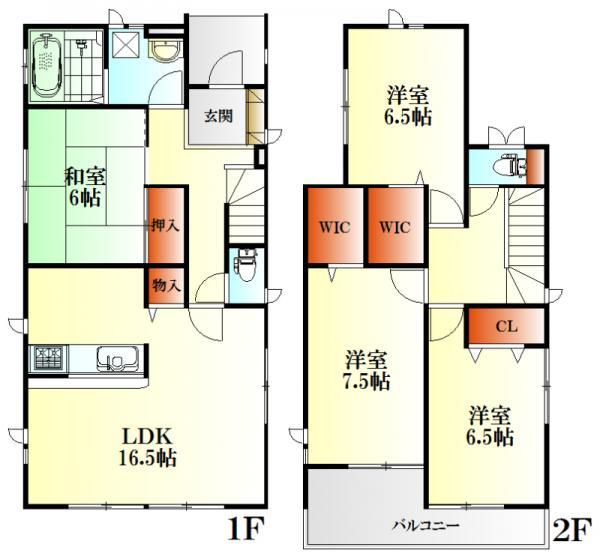 Floor plan. 23.8 million yen, 4LDK, Land area 178.65 sq m , Building area 105.98 sq m