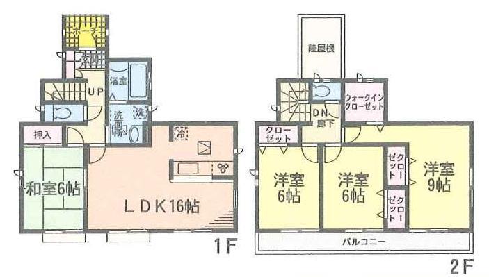 Floor plan. (Building 2), Price 22,800,000 yen, 4LDK, Land area 177.8 sq m , Building area 103.5 sq m