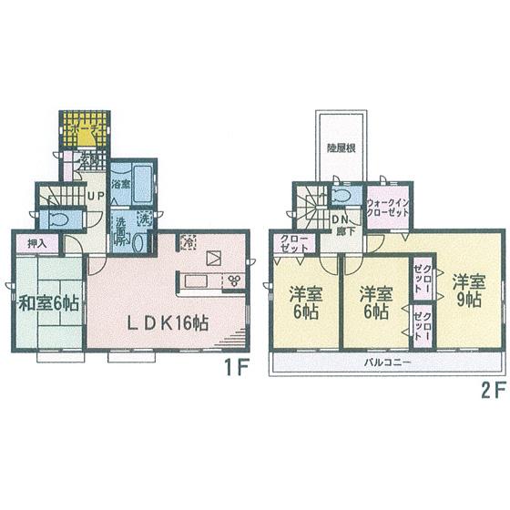 Floor plan. (Building 2), Price 24,800,000 yen, 4LDK, Land area 177.8 sq m , Building area 103.5 sq m