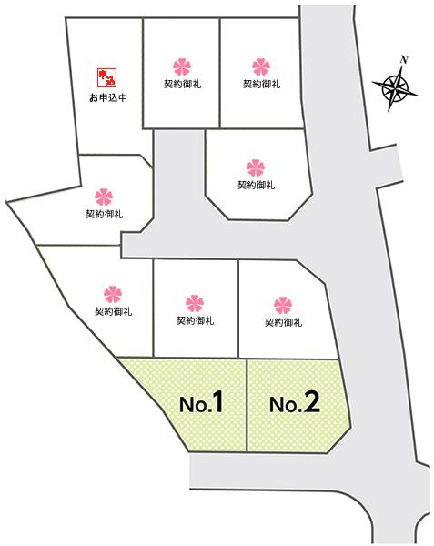 Compartment figure. Land prices -  ※ Sales compartment Figure