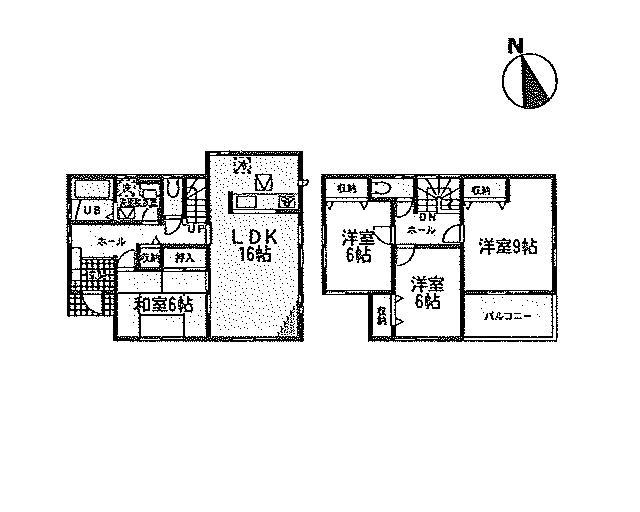 Floor plan. (1 Building), Price 30.5 million yen, 4LDK, Land area 169.37 sq m , Building area 105.99 sq m