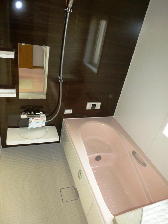 Bathroom. Floor good mosaic pattern floor-drained