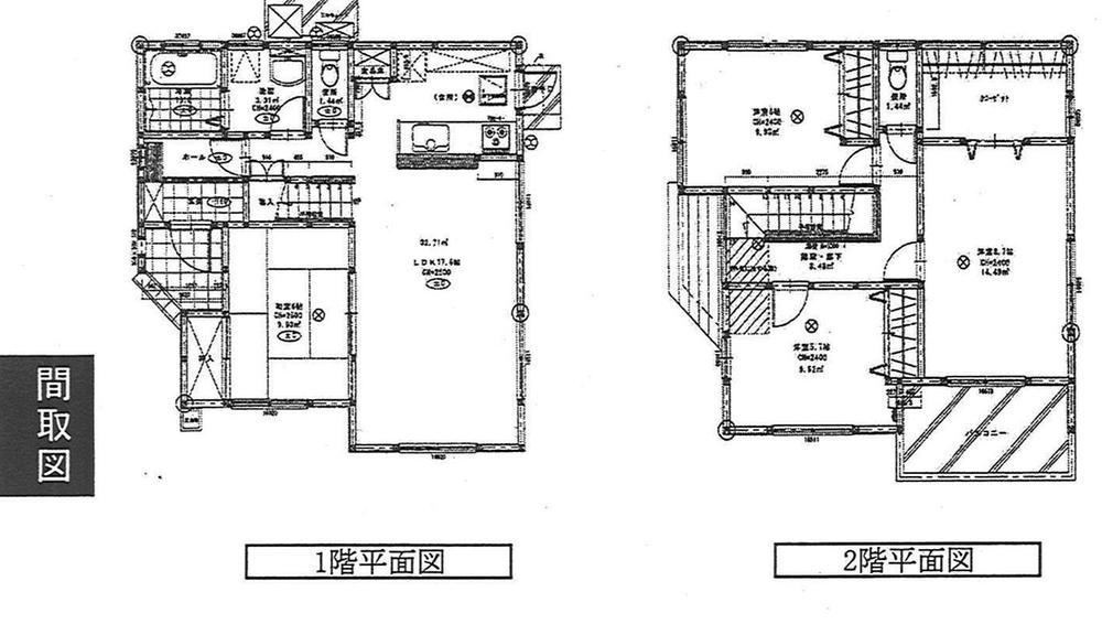 Floor plan. 33,800,000 yen, 4LDK, Land area 137.35 sq m , Building area 110.13 sq m