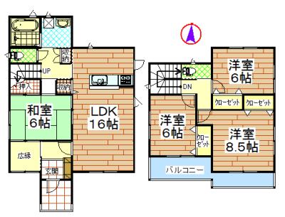 Floor plan. 22,800,000 yen, 4LDK, Land area 245.53 sq m , Building area 106.82 sq m