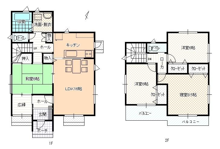 Floor plan. 22,800,000 yen, 4LDK, Land area 245.53 sq m , Building area 106.82 sq m