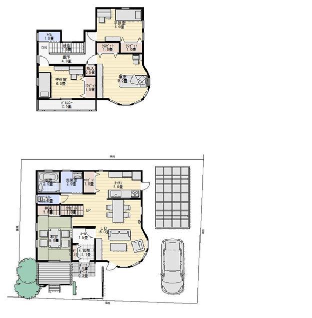Floor plan. 27.3 million yen, 4LDK, Land area 160.46 sq m , Building area 112.61 sq m