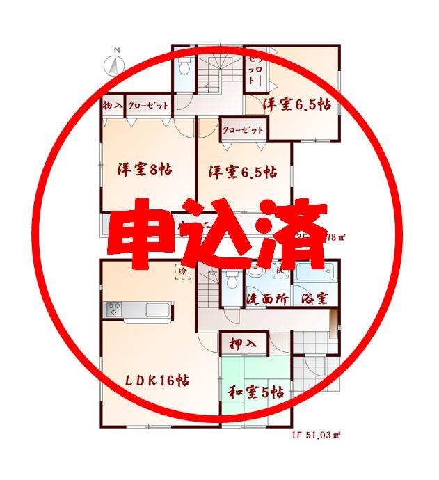 Floor plan. (1 Building), Price 19.9 million yen, 4LDK, Land area 184.43 sq m , Building area 98.01 sq m