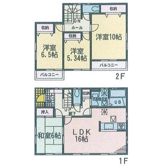 Floor plan. 1040m to Tagajo Station