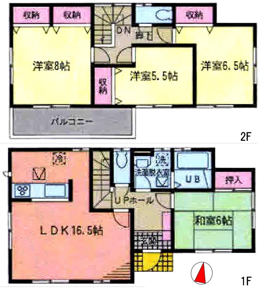 Floor plan. 20.5 million yen, 4LDK, Land area 191.6 sq m , Building area 103.5 sq m