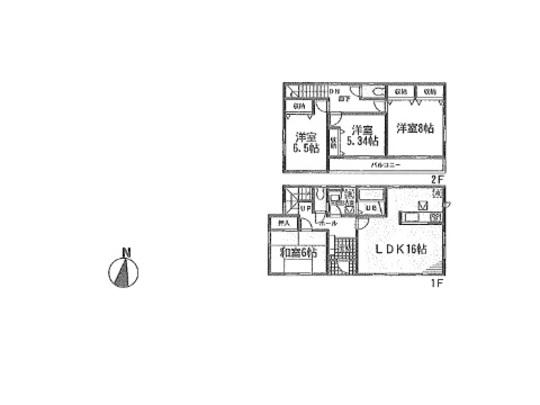 Floor plan. 19,800,000 yen, 4LDK, Land area 180.31 sq m , Building area 104.33 sq m floor plan