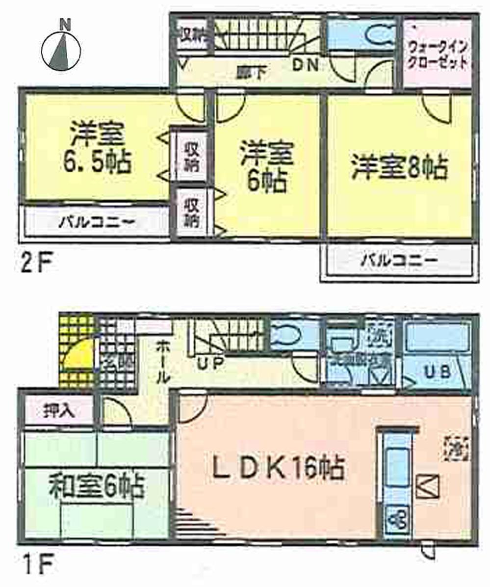 Floor plan. (4 Building), Price 19,800,000 yen, 4LDK, Land area 180.23 sq m , Building area 105.99 sq m