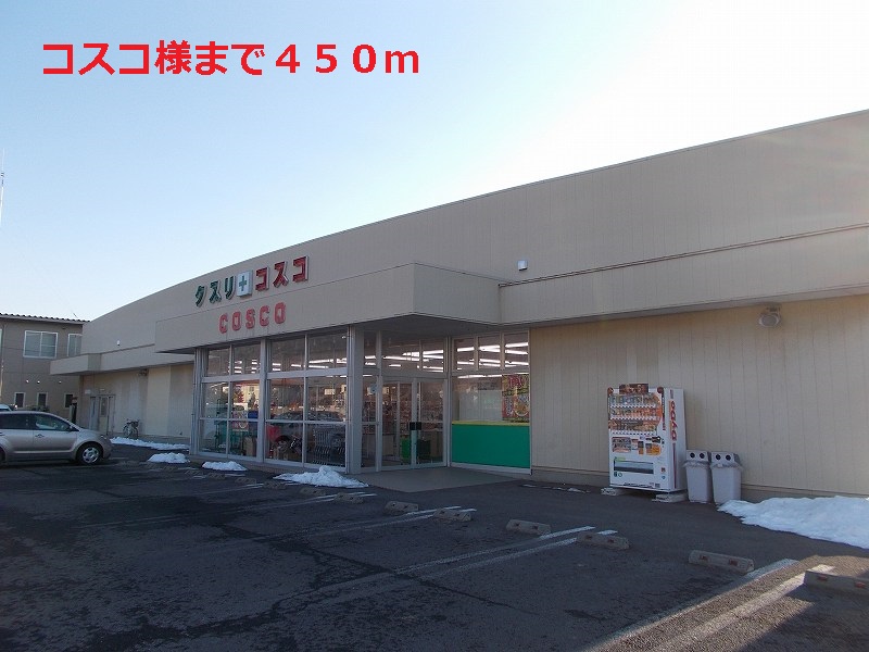 Dorakkusutoa. COSCO like 450m to (drugstore)
