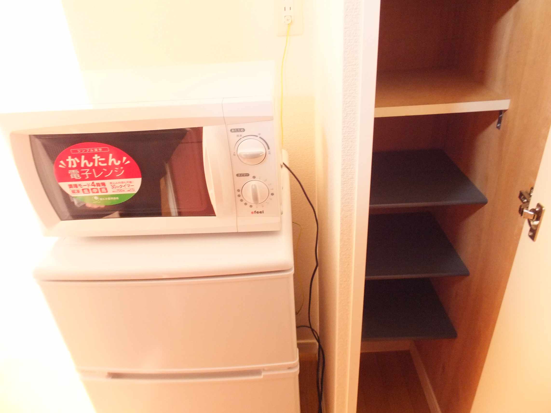 Kitchen. microwave Fridge